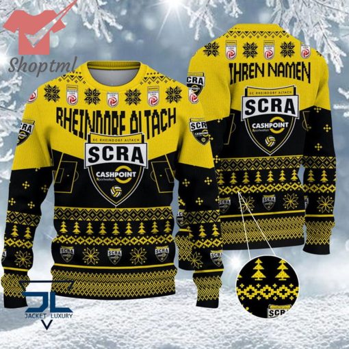 SC Rheindorf Altach Custom Name Ugly Christmas Sweater