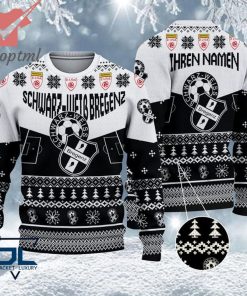 Schwarz Weib Bregenz Custom Name Ugly Christmas Sweater