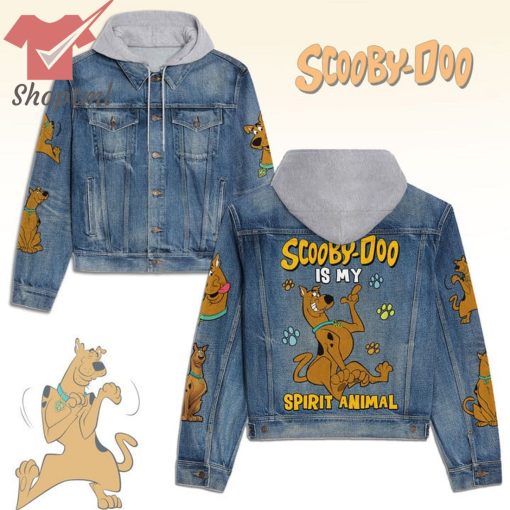 Scooby Doo Is My Spirit Animal  Hooded Denim Jacket