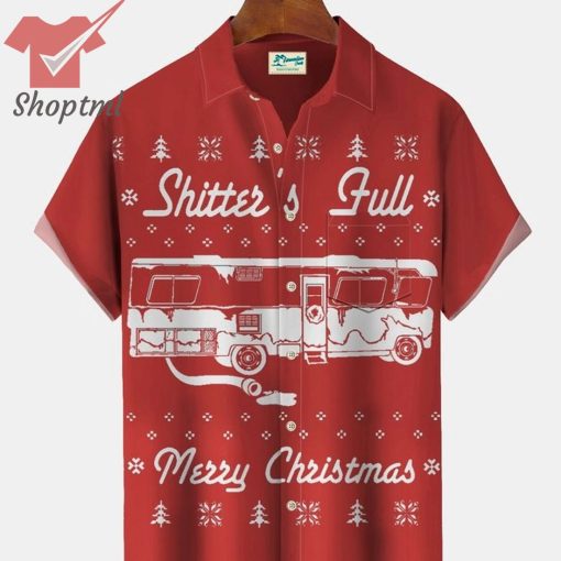 Shitter’s Full Merry Christmas Red Hawaiian Shirt