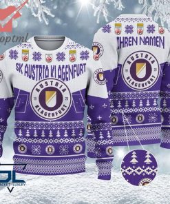 SK Austria Klagenfurt Custom Name Ugly Christmas Sweater
