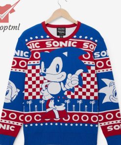 Sonic the Hedgehog Tonal Portrait Holiday Sweater