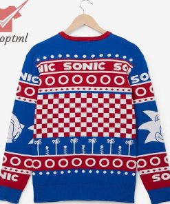 sonic the hedgehog tonal portrait holiday sweater 2 7hp9z