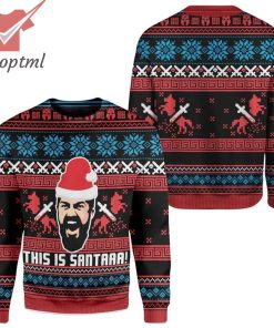 Sparta Santa Hat This Is Sata Ugly Christmas Sweater