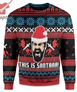 Sparta Santa Hat This Is Sata Ugly Christmas Sweater