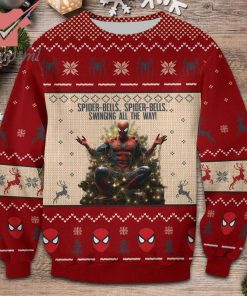 Spider bells spider bells swinging all the way ugly christmas sweater