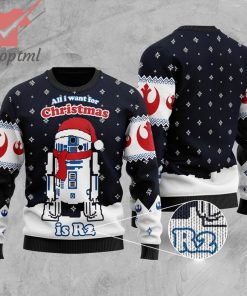 Star Wars All I Want For Christmas Is R2 Ugly Sweater