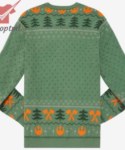 star wars ewoks around the christmas tree holiday sweater 2 66vcA