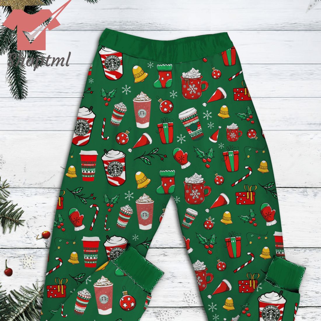 Starbucks All I Want For christmas pajamas set