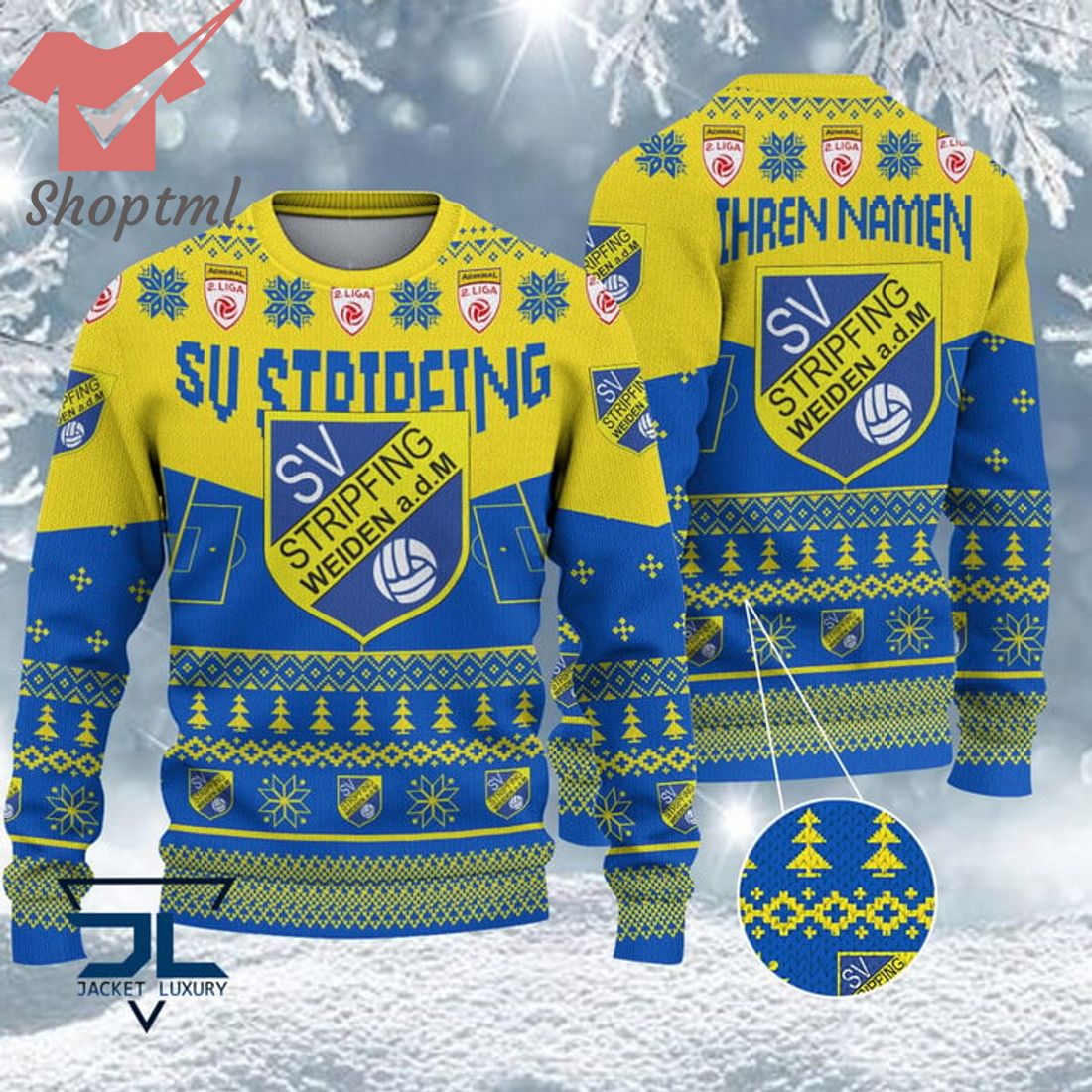 SV Stripfing Custom Name Ugly Christmas Sweater