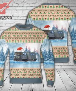 Swedish Army Bandvagn 206 Ugly Christmas Sweater