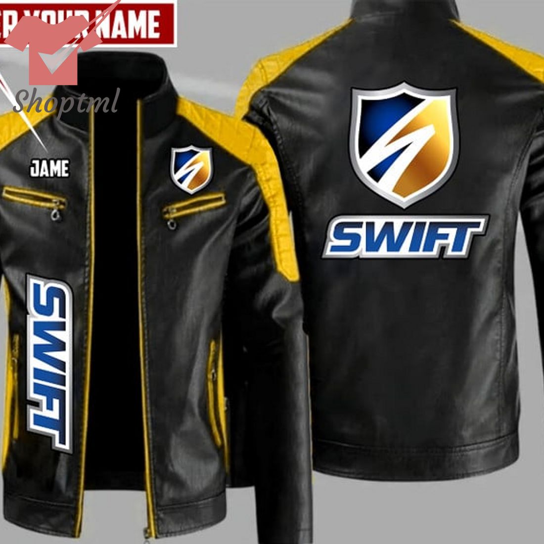 Swift Custom Name Leather Jacket
