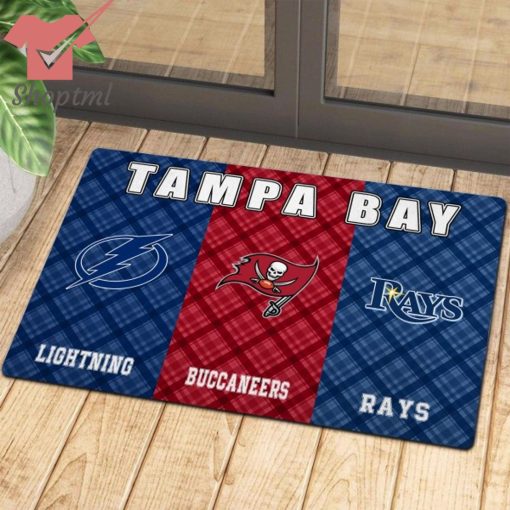 Tampa Bay Lightning Buccaneers Rays Sports Team Doormat