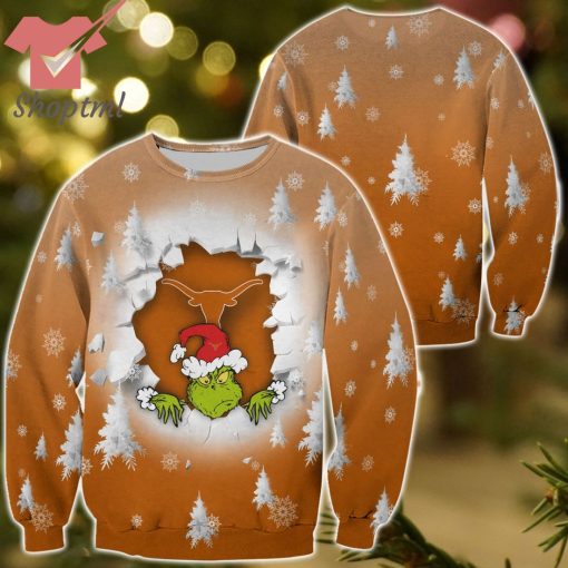 Texas Longhorns Grinch Christmas Sweatshirt Hoodie
