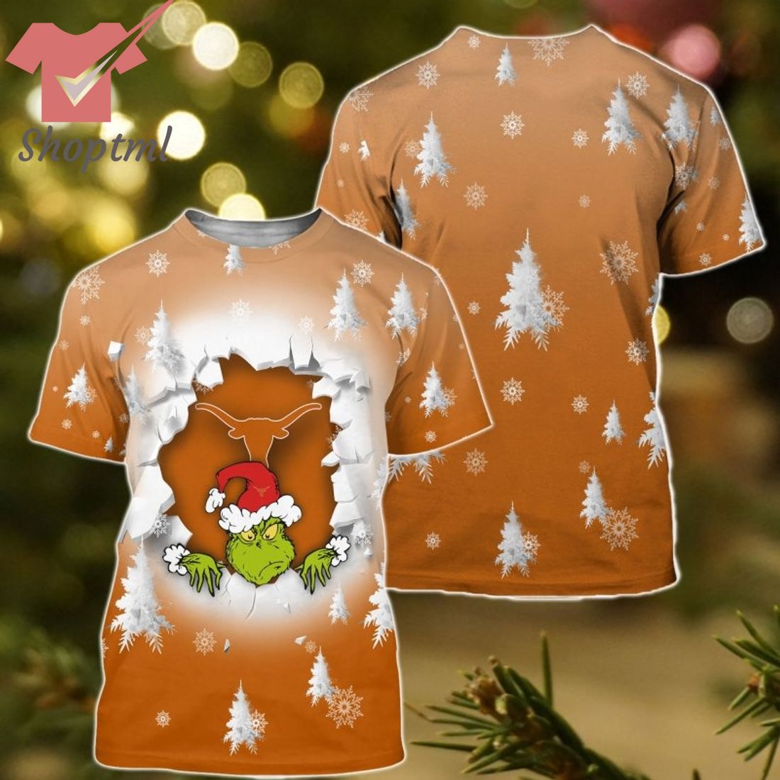 Texas Longhorns Grinch Christmas Sweatshirt Hoodie