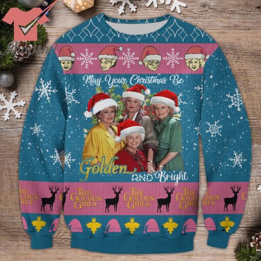 The Golden Girls may your christmas be golden and bright ugly sweater