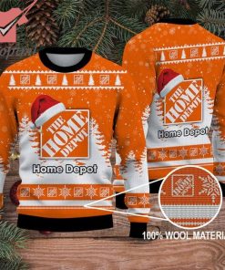 The Home Depot Santa Hat Ugly Christmas Sweater