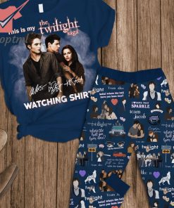 The Twilight Saga Watching Shirt Signature christmas pajamas set