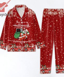This Is My Hallmark Christmas Movies Santa Christmas Pajamas Set