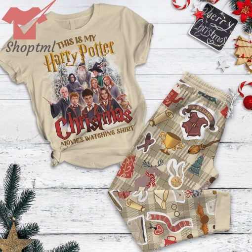 This is my Harry Potter movies christmas pajamas set