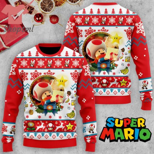 Toad Super Mario Ugly Christmas Sweater