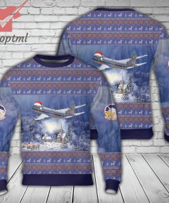 US Air Force Boeing E-4B Nightwatch Ugly Christmas Sweater