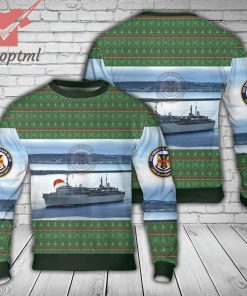 US Navy USS Emory S. Land Ugly Christmas Sweater