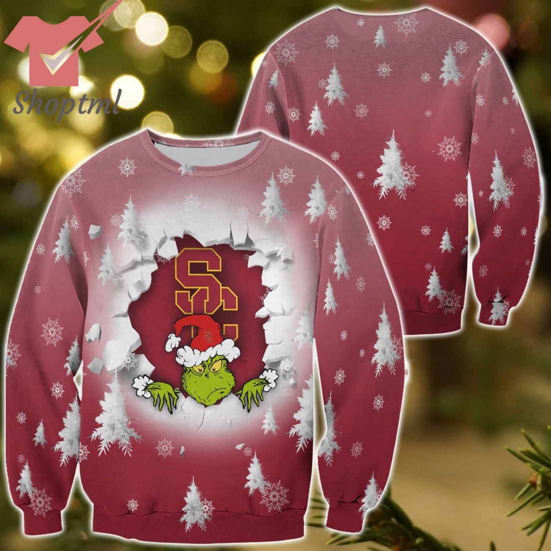 USC Trojans Grinch Christmas Sweatshirt Hoodie