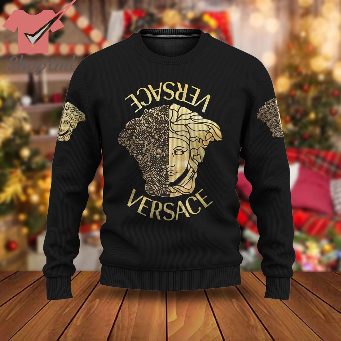 Versace Luxury Brand 2023 Ugly Christmas Sweater