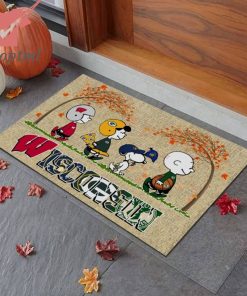 Wisconsin The Peanuts Snoopy Sports Team Doormat