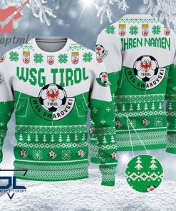 WSG Tirol Custom Name Ugly Christmas Sweater