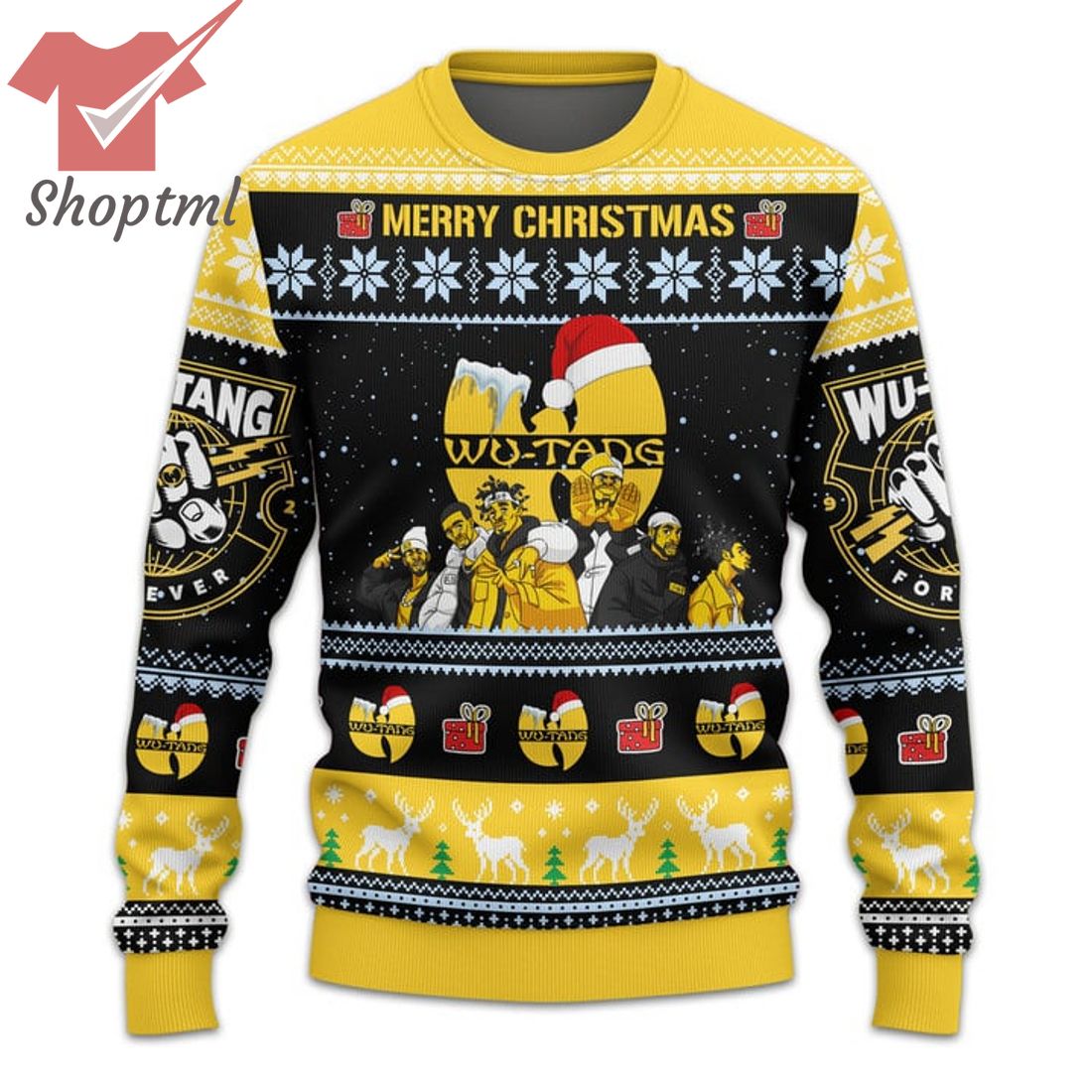 Wu Tang Clan Snowflakes Ugly Christmas Sweater