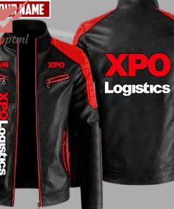 XPO Logistics  Custom Name Leather Jacket