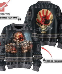 5FDP Five Finger Death Punch Personalized Ugly Christmas Sweater