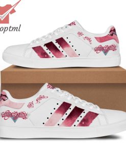 Aerosmith pink custom name stan smith adidas shoes