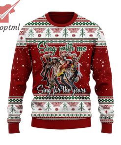 aerosmith sing with me sing for the years ugly christmas sweater 2 YztR8