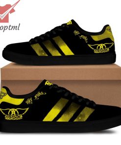 Aerosmith yellow custom name stan smith adidas shoes