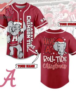 Alabama Crimson Tide Have A Roll Tide Personalized Name Number Baseball Jersey