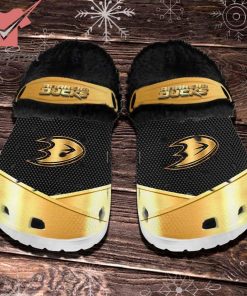 Anaheim Ducks NHL Fleece Crocs Clogs Shoes