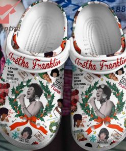 Aretha Franklin Christmas Crocs Clog Shoes