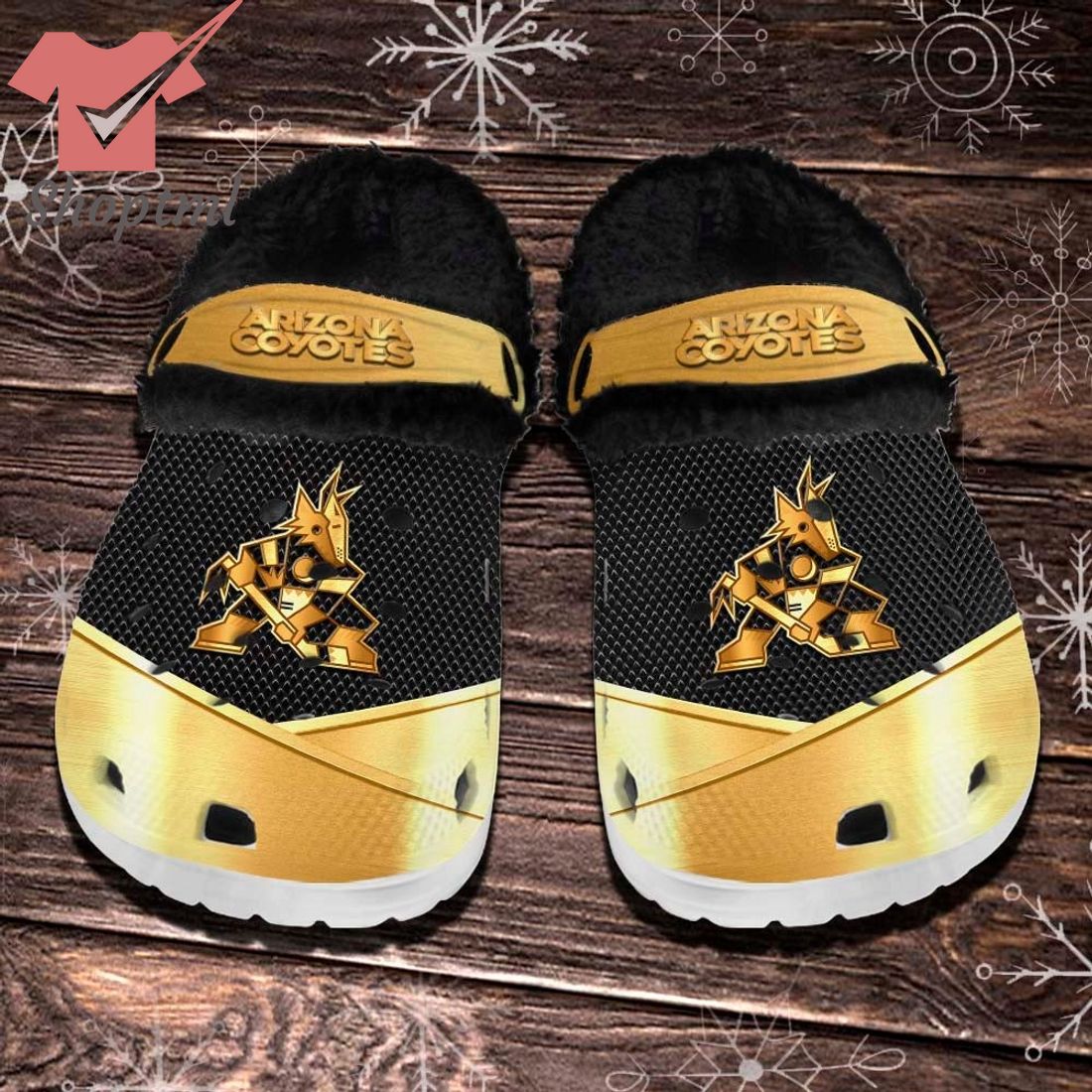 Arizona Coyotes NHL Fleece Crocs Clogs Shoes