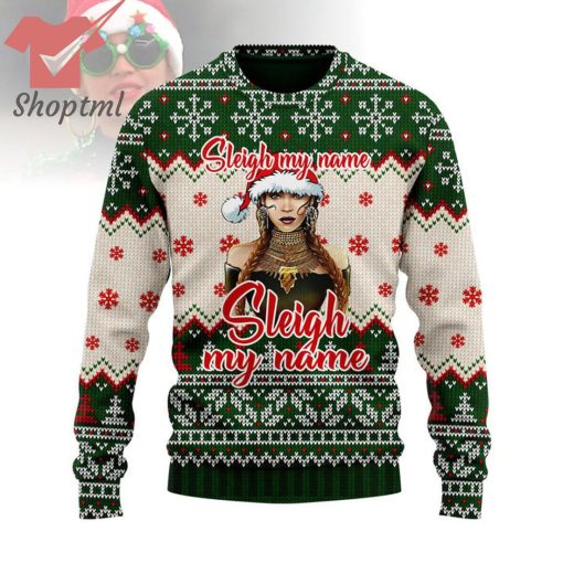Beyoncé Sleigh My Name Ugly Christmas Sweater