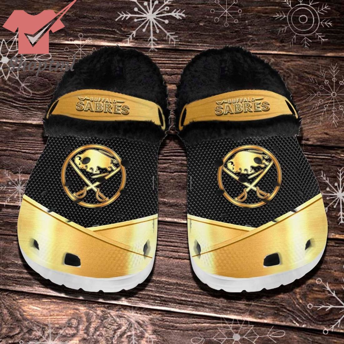 Buffalo Sabres NHL Fleece Crocs Clogs Shoes