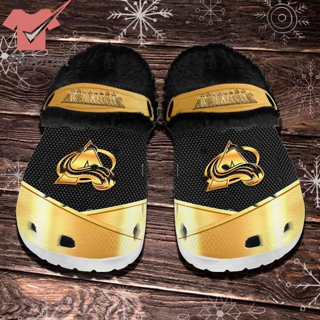 Colorado Avalanche NHL Fleece Crocs Clogs Shoes