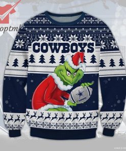 Dallas Cowboys Grinch Ugly Christmas Sweater