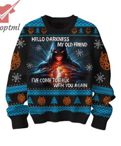 Disturbed Hello Darkness My Old Friend Ugly Christmas Sweater