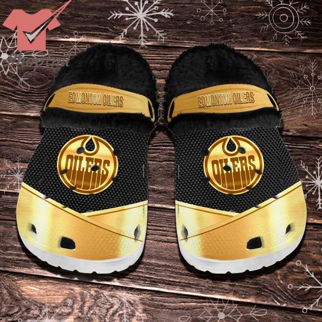 Edmonton Oilers NHL Fleece Crocs Clogs Shoes