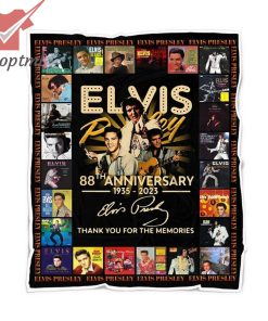 Elvis Presley 88th Anniversary Fleece Blanket