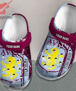 EPL Aston Villa Custom Name Crocs Clog Shoes