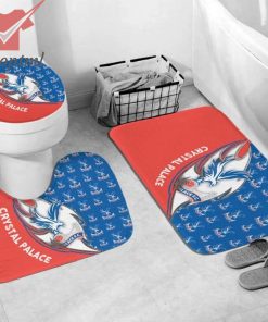 EPL Crystal Palace Shower Curtain Set Rug Toilet